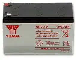 NP7-12: Rechargeable Battery, Valve Regulated, Single Cell, 12 V, Lead Acid, 7 Ah, Quick Connect, 1