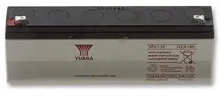 NP2.1-12: Rechargeable Battery, NP Series, Valve Regulated, Single Cell, 12 V, Lead Acid, 2.1 Ah