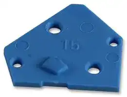 236-400: End Cover, for Use with Terminal Blocks, Blue