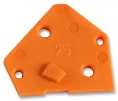 236-600: End Cover, for Use with Terminal Blocks, Orange