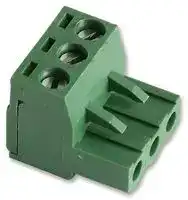 MC 100-50803: Pluggable Terminal Block, 5.08 mm, 3 Ways, 24 AWG, 14 AWG, Screw