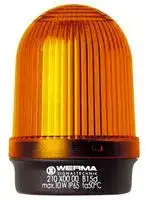 21030000: Beacon, Orange, Steady, 10W, 250VAC, IP65, 104mm Dia., 82mm Height