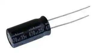 UHE1V471MPD1TD: ALUMINUM ELECTROLYTIC CAPACITOR, 470UF, 35V, 20%, RADIAL