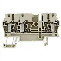 1608540000: TERMINAL BLOCK, DIN RAIL, 3 POSITION, 26-12AWG