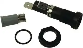 BK/HTB-36I-R: FUSE HOLDER, 6.3 X 32MM, PANEL MOUNT