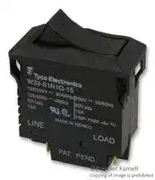 W33-S1N1Q-15: CIRCUIT BREAKER, THERMAL, 2P, 250V, 15A