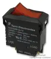 W33-S4B1Q-15: CIRCUIT BREAKER, THERMAL, 2P, 250V, 15A