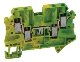 NSYTRV44PE: TERMINAL BLOCK, DIN RAIL, 4 POSITION, 26-12AWG