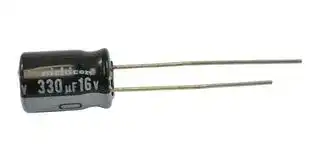 UHE1C331MPD1TD: ALUMINUM ELECTROLYTIC CAPACITOR, 330UF, 16V, 20%, RADIAL