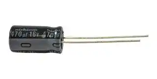UHE1C471MPD1TD: ALUMINUM ELECTROLYTIC CAPACITOR, 470UF, 16V, 20%, RADIAL