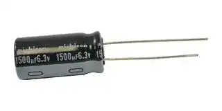 UHE0J152MPD1TD: ALUMINUM ELECTROLYTIC CAPACITOR 1500UF, 6.3V, 20%, RADIAL