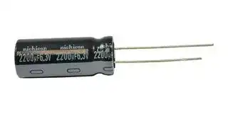 UHE0J222MPD1TD: ALUMINUM ELECTROLYTIC CAPACITOR 2200UF,
