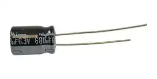UHE0J681MPD1TD: ALUMINUM ELECTROLYTIC CAPACITOR, 680UF, 6.3V, 20%, RADIAL