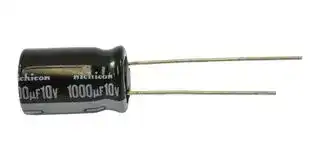 UHE1A102MPD6TD: ALUMINUM ELECTROLYTIC CAPACITOR, 1000UF, 10V, 20%, RADIAL