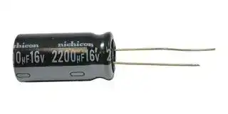 UHE1C222MHD1TO: ALUMINUM ELECTROLYTIC CAPACITOR, 2200UF, 16V, 20%, RADIAL