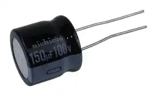 UHE2A151MHD1TN: ALUMINUM ELECTROLYTIC CAPACITOR, 150UF, 100V, 20%, RADIAL