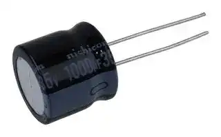 URS1V102MHD1TN: ALUMINUM ELECTROLYTIC CAPACITOR, 1000UF, 35V, 20%, RADIAL