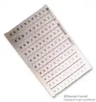 023300320: Marker, 11-20, White, Identification, 6mm x 10mm, Pack of 10
