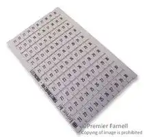 023300421: Marker, 21-30, White, Identification, 6mm x 10mm, Pack of 10