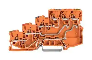 2000-5457: TERMINAL BLOCK, DIN RAIL, 9POS, 16AWG