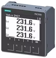 7KM3120-0BA01-1DA0.: Panel Display, Digital, Current, Voltage, Frequency, Power, SENTRON 7KM PAC3120 Series