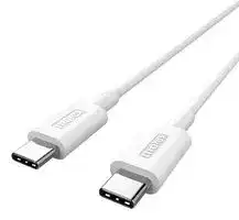 68798-0010: USB Cable, Type C Plug to Type C Plug, 1 m, 3.28 ft, USB 2.0, White