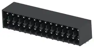 1-2842491-4: Terminal Block, 2Row, Black, Header, 3.5 mm, 28 Ways, 8 A, 150 V, Through Hole Right Angle