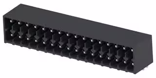 1-2842491-6: Terminal Block, 2Row, Black, Header, 3.5 mm, 32 Ways, 8 A, 150 V, Through Hole Right Angle