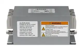 B84243A6035N107: Power Line Filter, General Purpose, 520 VAC, 35 A, Three Phase, 1 Stage, Chassis Mount