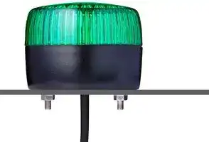 861506313: Beacon, Flashing/Steady, Green, 240 VAC, IP67 / IP69, 55 mm H, 75 mm Lens, PCL Series