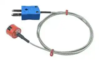 BMS-K-1M-SP-J (1.9KG PULL): Thermocouple, Button, K, Magnet, 3.28 ft, 1 m
