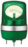 XVR10B03: Beacon, Green, Rotating, 3W, 24VDC 24VAC, IP23, 106mm Dia., 155mm Ext. Depth
