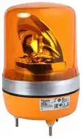 XVR10J05: Beacon, Orange, Rotating, 3W, 12VDC 12VAC, IP23, 106mm Dia., 155mm Ext. Depth
