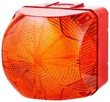 874161313: Beacon, Flashing/Steady, Orange, 240 VAC, IP66, 94 mm L, 94 mm H, QDS Series