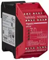 XPSCM1144P: Safety Relay, 24 VDC, DPST-NO, Preventa XPSCM Series, DIN Rail, 1.5 A, Screw Clamp