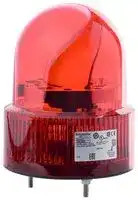 XVR12J04: Beacon, Red, Rotating, 3W, 12VDC 12VAC, IP23, 120mm Dia., 146mm Ext. Depth