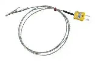 CROC-K-1-ANSI: Thermocouple, Crocodile Clip, K, 3.28 ft, 1 m