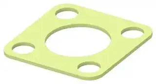 2424017-1: EMI Shielding Gasket, Conductive Sheet, Silver Plated Aluminium, 22.23mm L x 22.23mm W x 0.8mm D