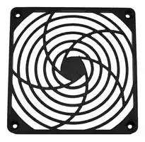 G120P: Fan Finger Guard, Plastic, 120mm Axial Fans, 104.8 mm