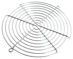 G172-10H: Fan Finger Guard, Steel - Wire Form, 172mm Axial Fans, 162.1 mm, Bright Nickel Chrome