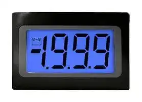 SP400-BLUE: Digital Panel Meter, DC Millivolts, 3-1/2Digits, 0-200mV, 9.75mm Digit Height, 15Vdc