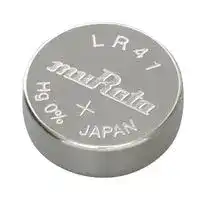 LR41: Battery, 1.5 V, Alkaline, 45 mAh, Pressure Contact, 7.9 mm