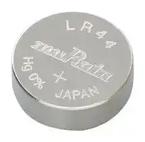 LR44: Battery, 1.5 V, Alkaline, 120 mAh, Pressure Contact, 11.6 mm