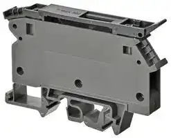 XW5T-S4.0-FU6: DIN Rail Mount Terminal Block, 2 Ways, 22 AWG, 10 AWG, 4 mm², Screw, 10 A