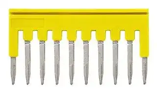 XW5S-P1.5-10YL: Accessory, Yellow, Omron XW5G-P1.5 & XW5T-P1.5 Series Terminal Blocks, Short Bar