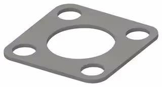 93-22008: EMI Shielding Gasket, Conductive Sheet, Nickel Plated Graphite, 41.28mm L x 41.28mm W x 0.8mm D
