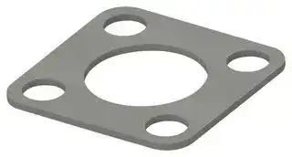 93-22008: EMI Shielding Gasket, Conductive Sheet, Nickel Plated Graphite, 41.28mm L x 41.28mm W x 0.8mm D