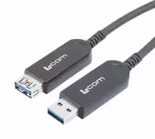 AOC-U30AMAF-V0S-030: USB Cable, Type A Plug to Type A Receptacle, 30 m, 98.4 ft, USB 3.0, Black