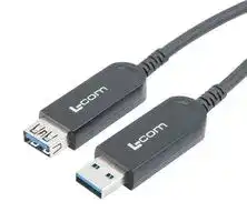 AOC-U30AMAF-V0S-030: USB Cable, Type A Plug to Type A Receptacle, 30 m, 98.4 ft, USB 3.0, Black