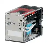 MY2N1-D2 24VDC (S) — Power Relay, DPDT, 24 VDC, 10 A, MY Series, Socket, Non Latching